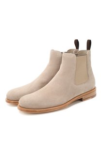 Замшевые челси Santoni