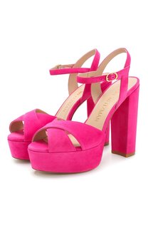 Замшевые босоножки Stuart Weitzman