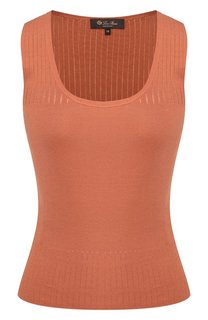 Топ из смеси шелка и хлопка Loro Piana