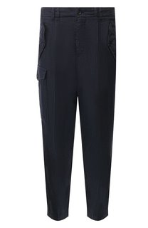 Брюки из смеси льна и хлопка Giorgio Armani
