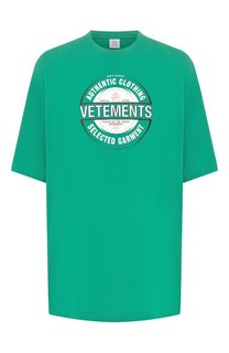 Хлопковая футболка Vetements