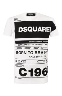 Хлопковая футболка Dsquared2