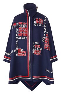 Шерстяное пончо Valentino