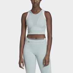 Укороченная футболка для бега Fitted adidas by Stella McCartney