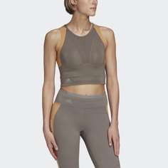 Укороченная футболка для бега Fitted adidas by Stella McCartney