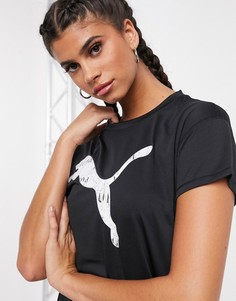 Футболка с логотипом Puma-Черный