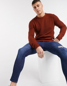 Фактурный джемпер Brave Soul-Коричневый