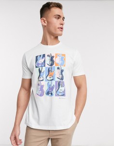 Футболка с принтом Ben Sherman-Белый