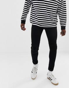 Черные супероблегающие джинсы ASOS DESIGN-Черный