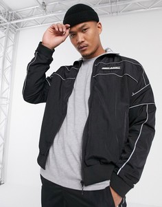 Спортивный костюм на молнии со светоотражающей отделкой Night Addict-Черный