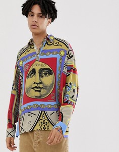 Рубашка с принтом ASOS DESIGN-Зеленый