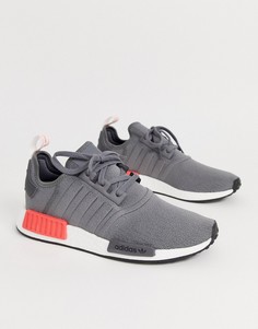 Серые кроссовки adidas Originals NMD-Зеленый