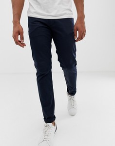 Темные брюки узкого кроя Emporio Armani J06-Синий