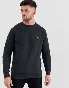 Выбеленный свитшот Lyle & Scott-Черный