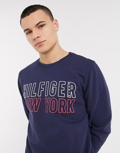 Свитшот с логотипом Tommy Hilfiger-Черный