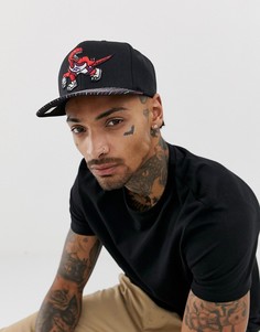 Черная бейсболка Mitchell & Ness 110 Toronto Raptors-Черный