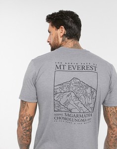 Серая футболка The North Face-Серый