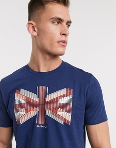 Футболка с принтом Ben Sherman-Синий