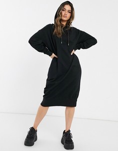 Платье-свитшот для дома в стиле oversize от ASOS DESIGN-Черный