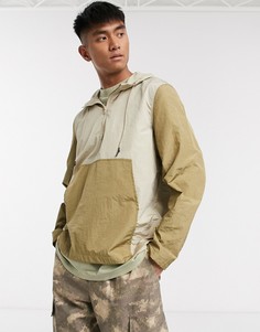 Светло-бежевая ветровка ASOS DESIGN-Бежевый
