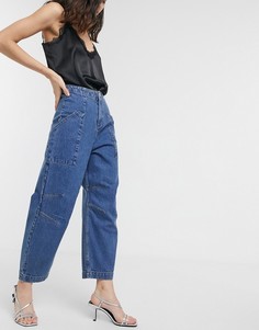 Джинсы бойфренда ASOS DESIGN-Синий