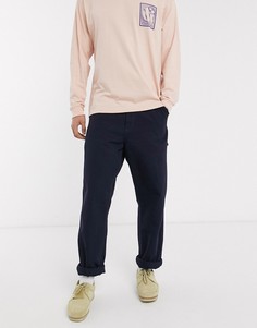 Темно-синие брюки Carhartt WIP-Темно-синий