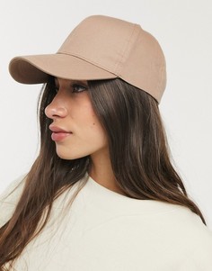 Светло-бежевая бейсболка ASOS DESIGN-Светло-бежевый