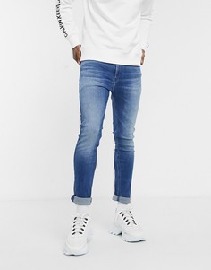 Темные джинсы скинни Calvin Klein Jeans-Синий