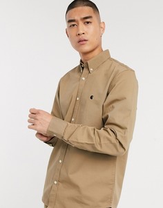 Бежевая рубашка с длинными рукавами Carhartt WIP-Бежевый
