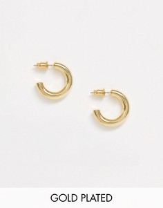 Позолоченные серьги-кольца Orelia-Золотой