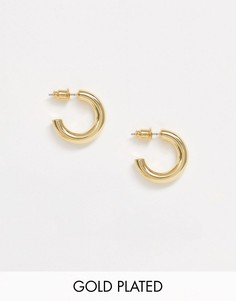 Позолоченные серьги-кольца Orelia-Золотой