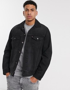 Черная свободная джинсовая куртка в винтажном стиле Levis-Черный Levis®