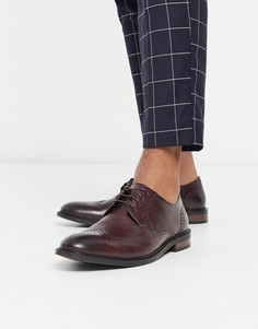 Бордовые броги Moss London-Красный