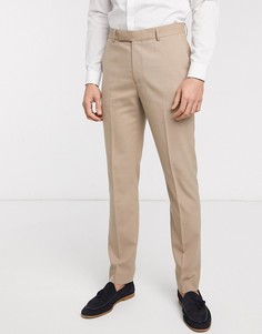 Светло-бежевые брюки скинни ASOS DESIGN-Бежевый
