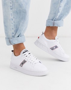 Белые кожаные кроссовки Ellesse-Белый