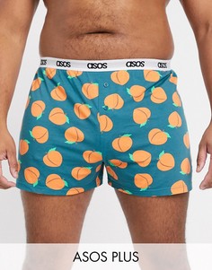 Трикотажные боксеры с принтом и логотипом на поясе ASOS DESIGN plus-Мульти