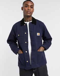 Темно-синее пальто Carhartt WIP-Темно-синий