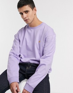 Лонгслив Carhartt WIP-Фиолетовый