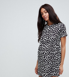 Платье в горошек на молнии ASOS DESIGN Maternity Nursing-Мульти