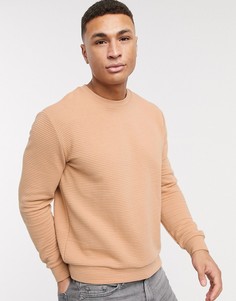 Свитшот песочного цвета Topman-Светло-бежевый