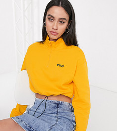 Флисовый топ медного цвета с логотипом и короткой молнией Vans эксклюзивно на ASOS-Медный