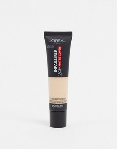 24-часовая матовая тональная основа c SPF 18 от LOreal Paris - Infallible-Коричневый Loreal