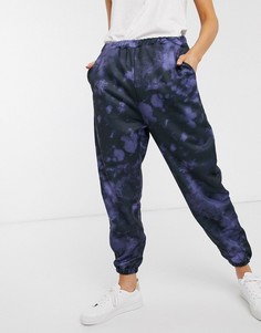 Синие джоггеры с принтом тай-дай ASOS DESIGN-Синий