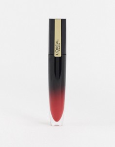 Блестящая жидкая губная помада LOreal Paris - Brilliant Signature (Be Powerful)-Розовый Loreal