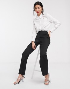 Брюки с разрезами ASOS WHITE-Черный