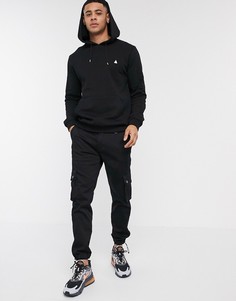 Черный худи с треугольником ASOS DESIGN