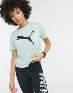 Зеленая футболка с логотипом Puma-Зеленый