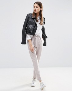 Брюки-галифе с поясом оби ASOS-Серебряный