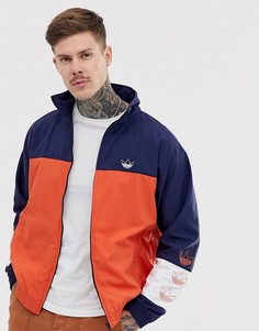 Спортивная куртка колор блок adidas Originals DV3117-Красный