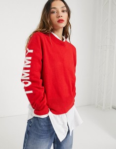 Свитшот с длинными рукавами Tommy Jeans-Красный